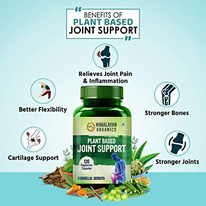 Himalayan Organics Plant Based Joint Support Vegetarian Capsules