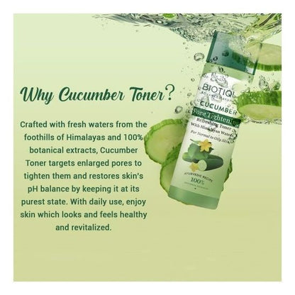 Biotique Bio Cucumber Pore Tightening Freshener With Himalayan Waters