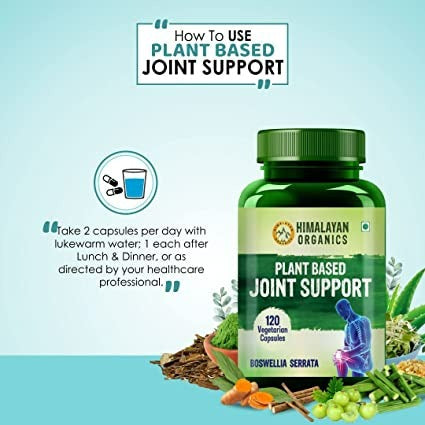 Himalayan Organics Plant Based Joint Support Vegetarian Capsules