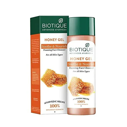Biotique Advanced Organics Honey Gel Refreshing Foaming Face Cleanser - 120 ml