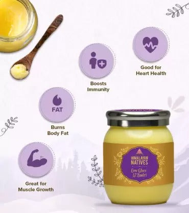 Himalayan Natives A2 Badri Cow Ghee | 100% Desi Cow Ghee | Vedic Bilona Method Ghee
