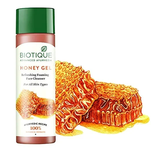 Biotique Advanced Organics Honey Gel Refreshing Foaming Face Cleanser - 120 ml