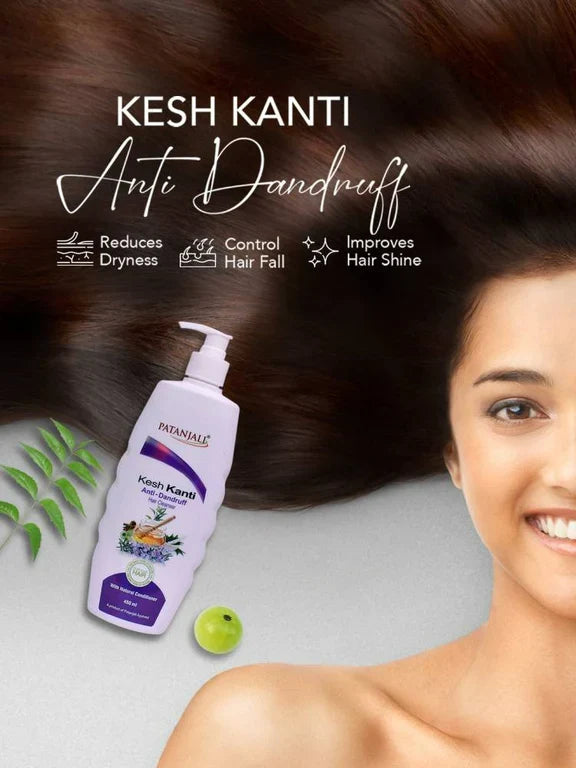 Patanjali Kesh Kanti Anti Dandruff Shampoo - 180 ml