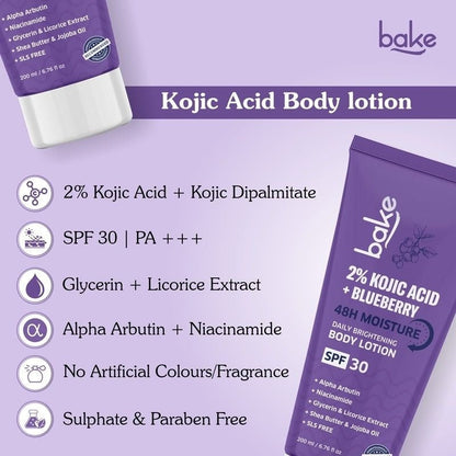 Bake 2% Kojic Acid Body Lotion SPF 30
