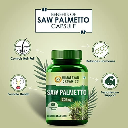 Himalayan Organics Saw Palmetto 800 mg Vegetarian - 60 tabs