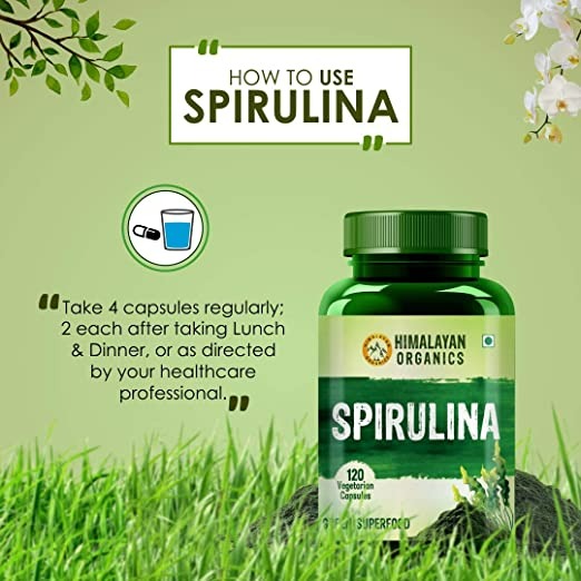 Himalayan Organics Spirulina Vegetarian Capsules - 120 Tabs