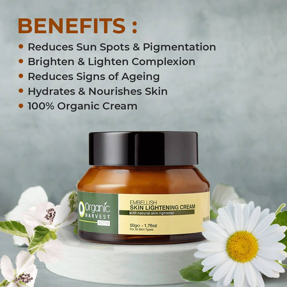 Organic Harvest Activ Embellish Skin Lightening Cream - 50 gms