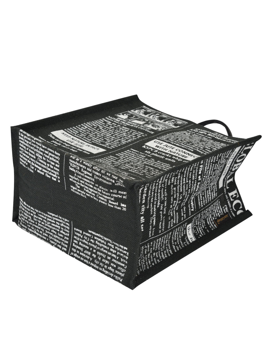 Jute Cottage Global Zipper Lunch Bag 100% Genuine Jute Bag