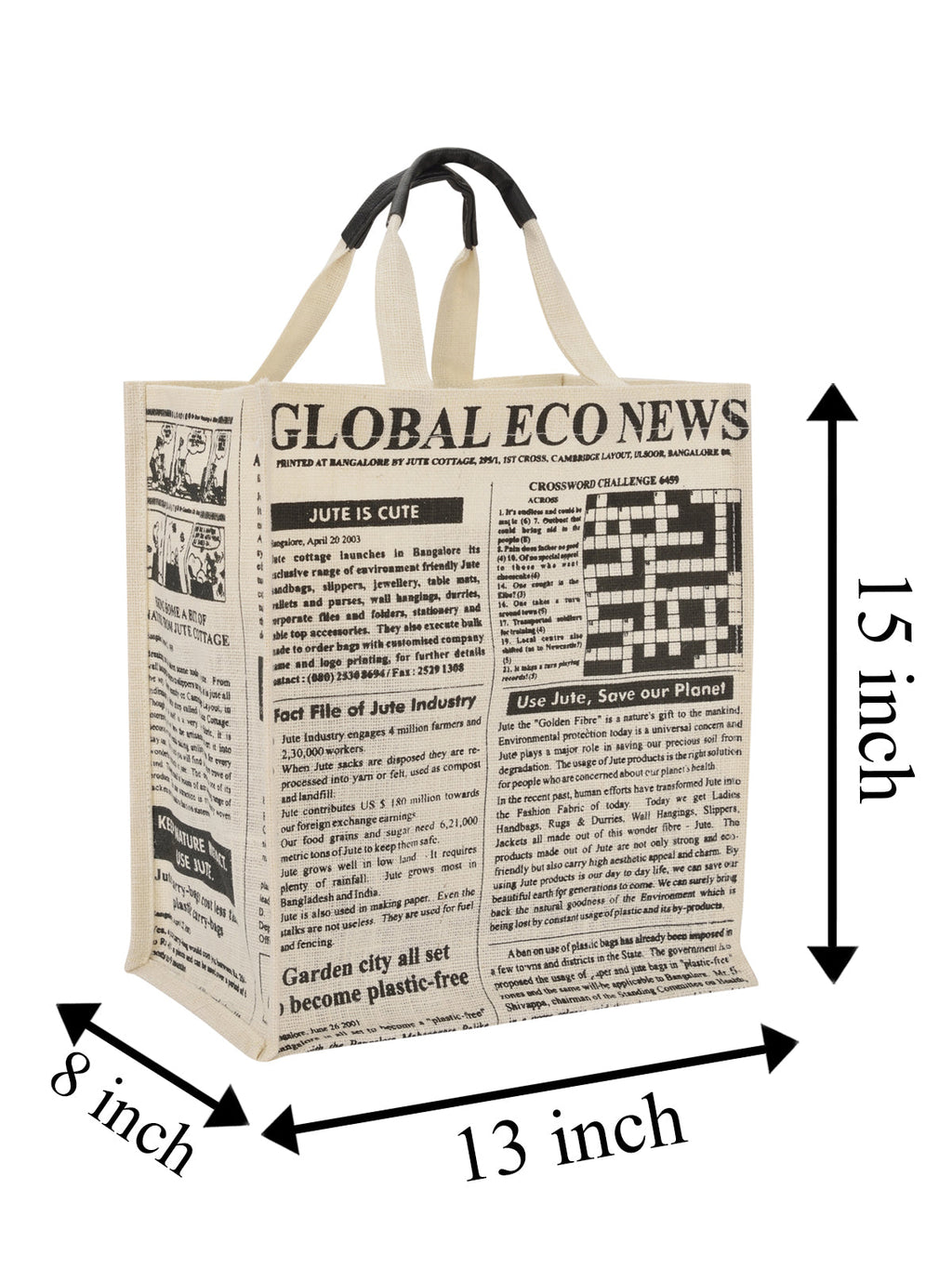 Jute Cottage Global Shopping Bag 100% Genuine