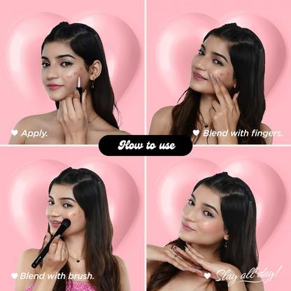 Bella Vita Organic All Hearts Face Blush - Pink Promise