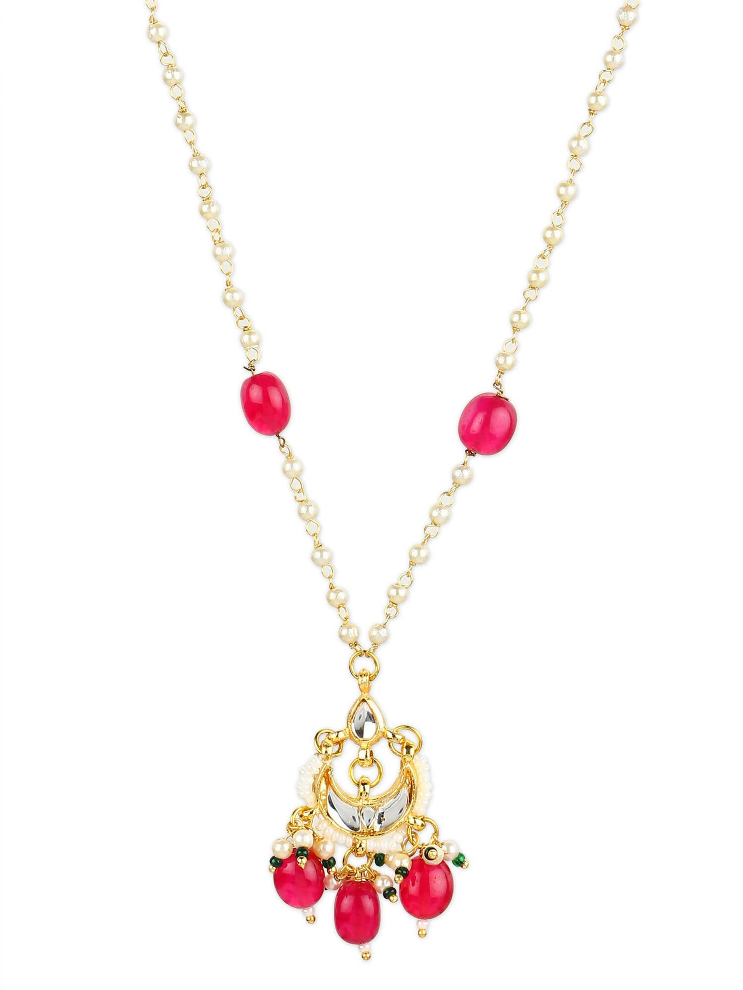 Women's Gold-Polished Necklace - Ruby Raang