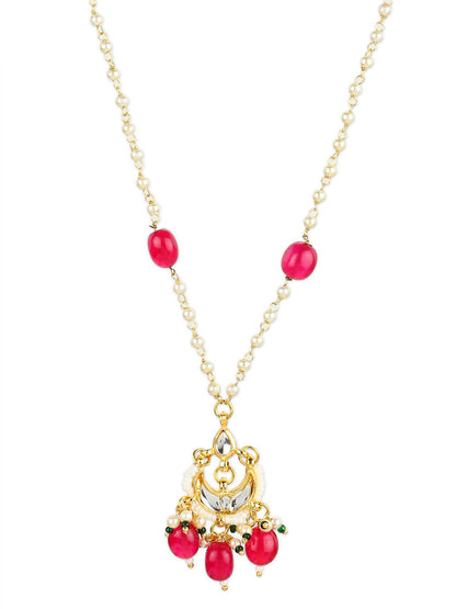 Women's Gold-Polished Necklace - Ruby Raang