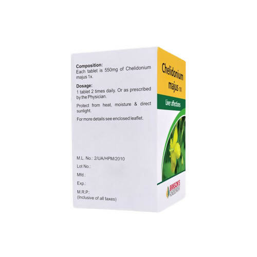 Bakson's Homeopathy Chelidonium Majus Tablets - 50 tabs