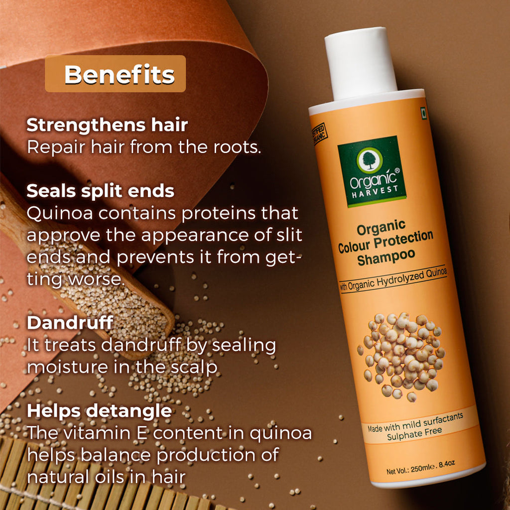 Organic Harvests Organic Color Protect Quinoa Shampoo - 250 ml