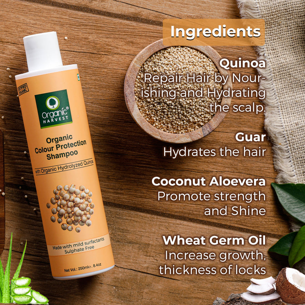 Organic Harvests Organic Color Protect Quinoa Shampoo - 250 ml