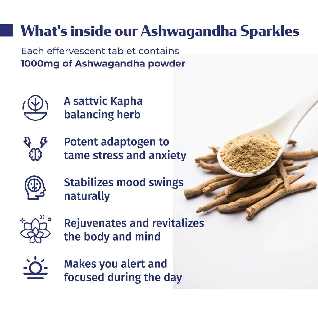 Kerala Ayurveda Ashwagandha Sparkles Tablets - 10 Tabs