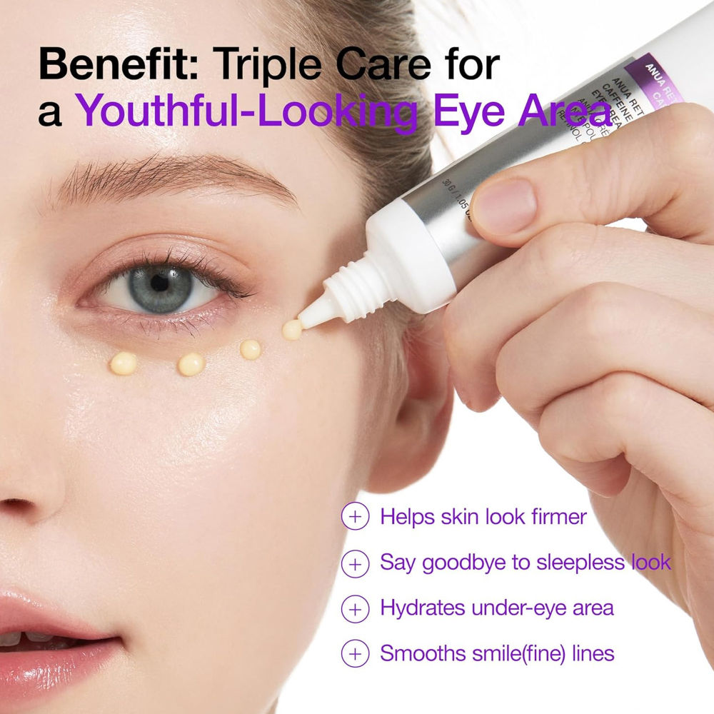 Anua Retinol 0.1 Caffeine Revitalizing Eye Cream - 30 gms