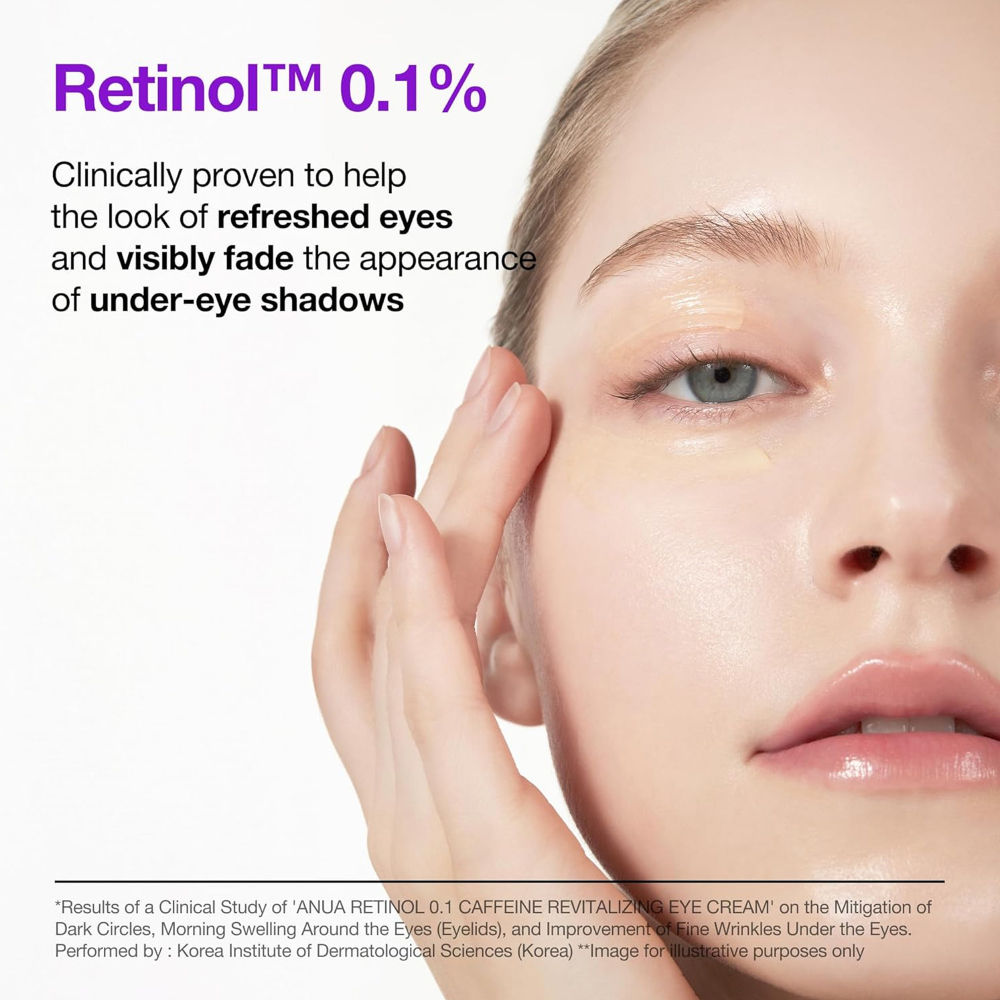 Anua Retinol 0.1 Caffeine Revitalizing Eye Cream - 30 gms