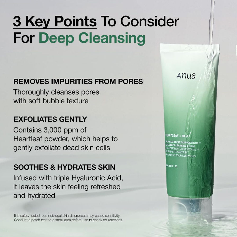 Anua Heartleaf Quercetinol Pore Deep Cleansing Foam - 25 ml