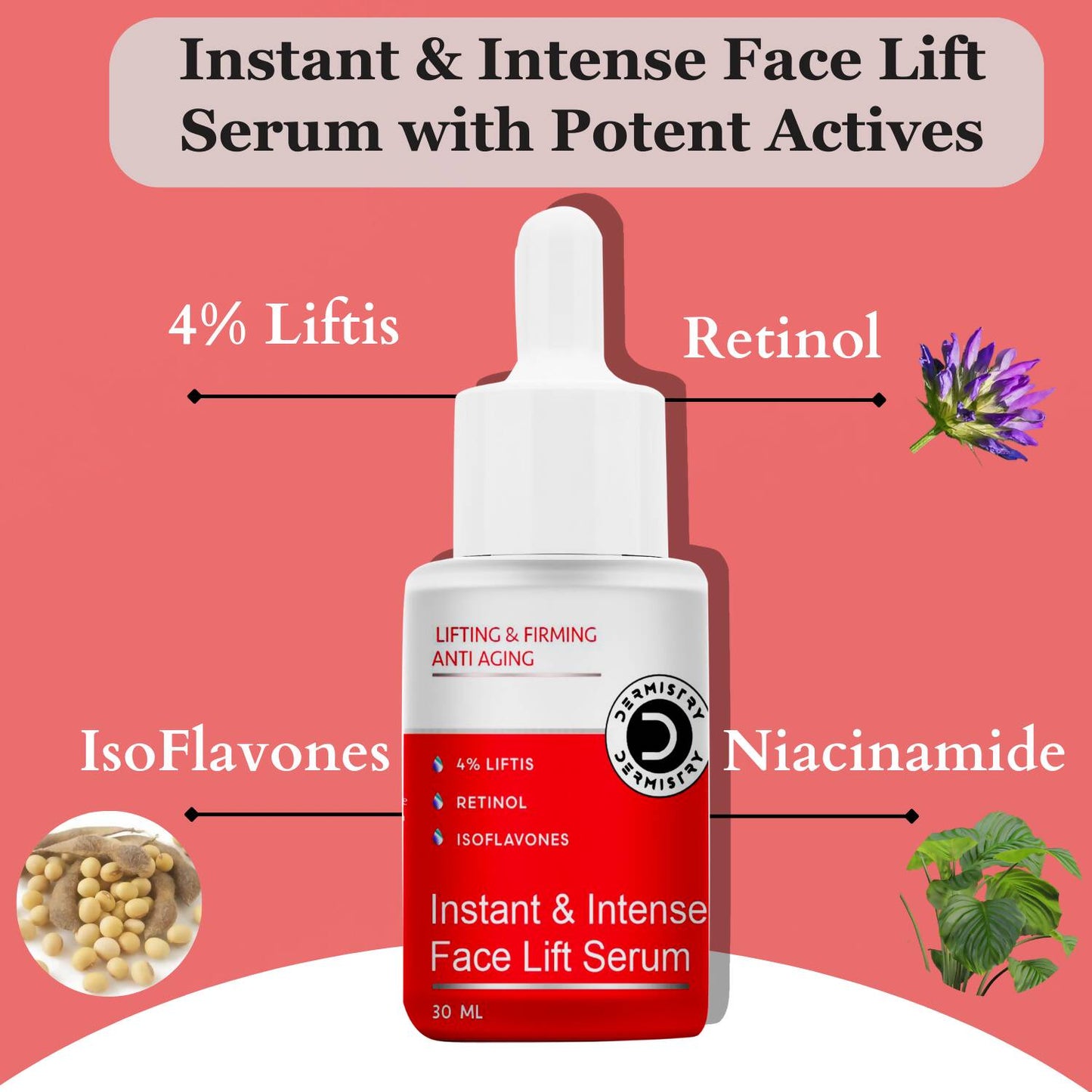 Dermistry Anti Aging Instant Intense Face Lift Serum & Instant Intense Face Mask