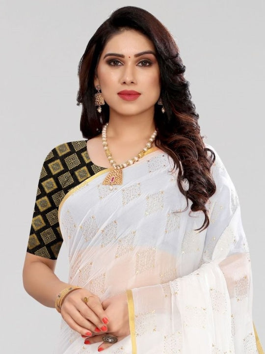 Fabmora Ethnic Motifs Printed Saree