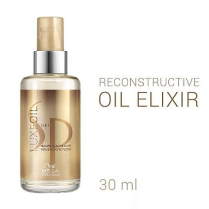 System Professional Luxe Oil Keratin Restore Reconstructive Elixir with Almond Oils for Smooth, Strong Hair