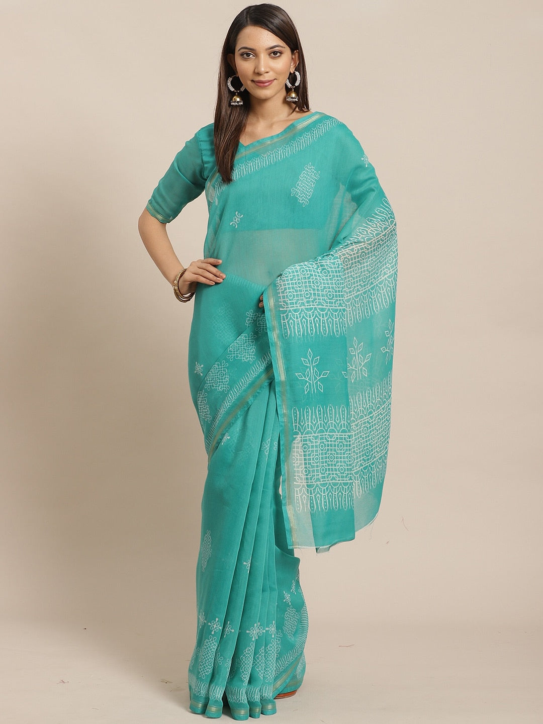 Saree Mall Ethnic Motifs Printed Banarasi Sarees