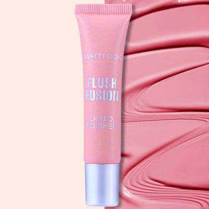Matt Look Flush Fusion Liquid Blusher - Marshmellow Pink-01
