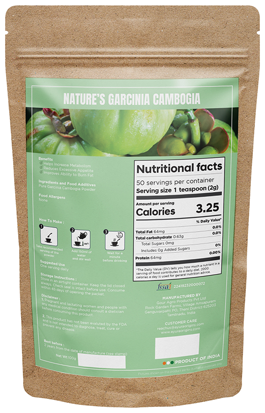 Ayura Origins Nature's Garcinia Cambogia Fix Powder