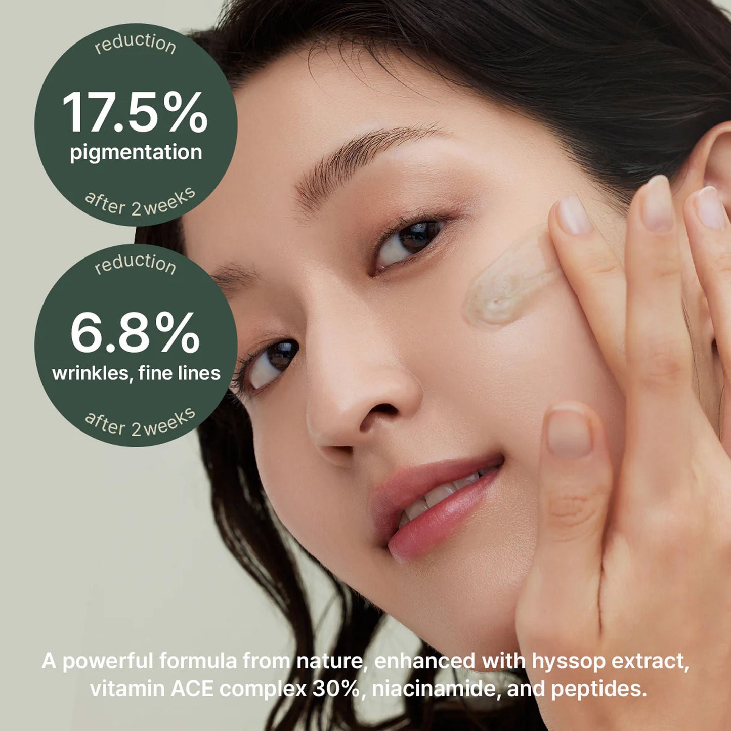Arencia Holy Hyssop Serum 30 - Brightening Serum for Korean Glass Skin, Reduces Hyperpigmentation