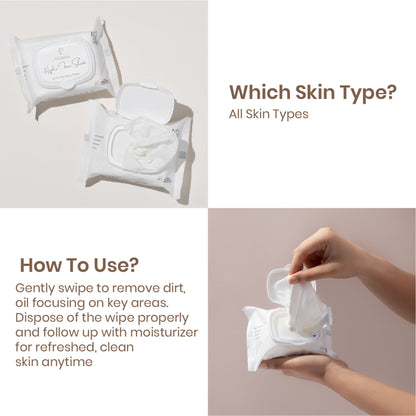 Personal Touch Skincare Hydra Facial Skin Care Serum Wipes For Pore Minimising With 72 hours Hydration