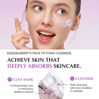 Eqqualberry Purple Rice Pore Purifying Cleanser – Deep Pore Care & Sebum Control