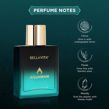 Bella Vita Organic Aquaman Long Lasting Eau De Parfume