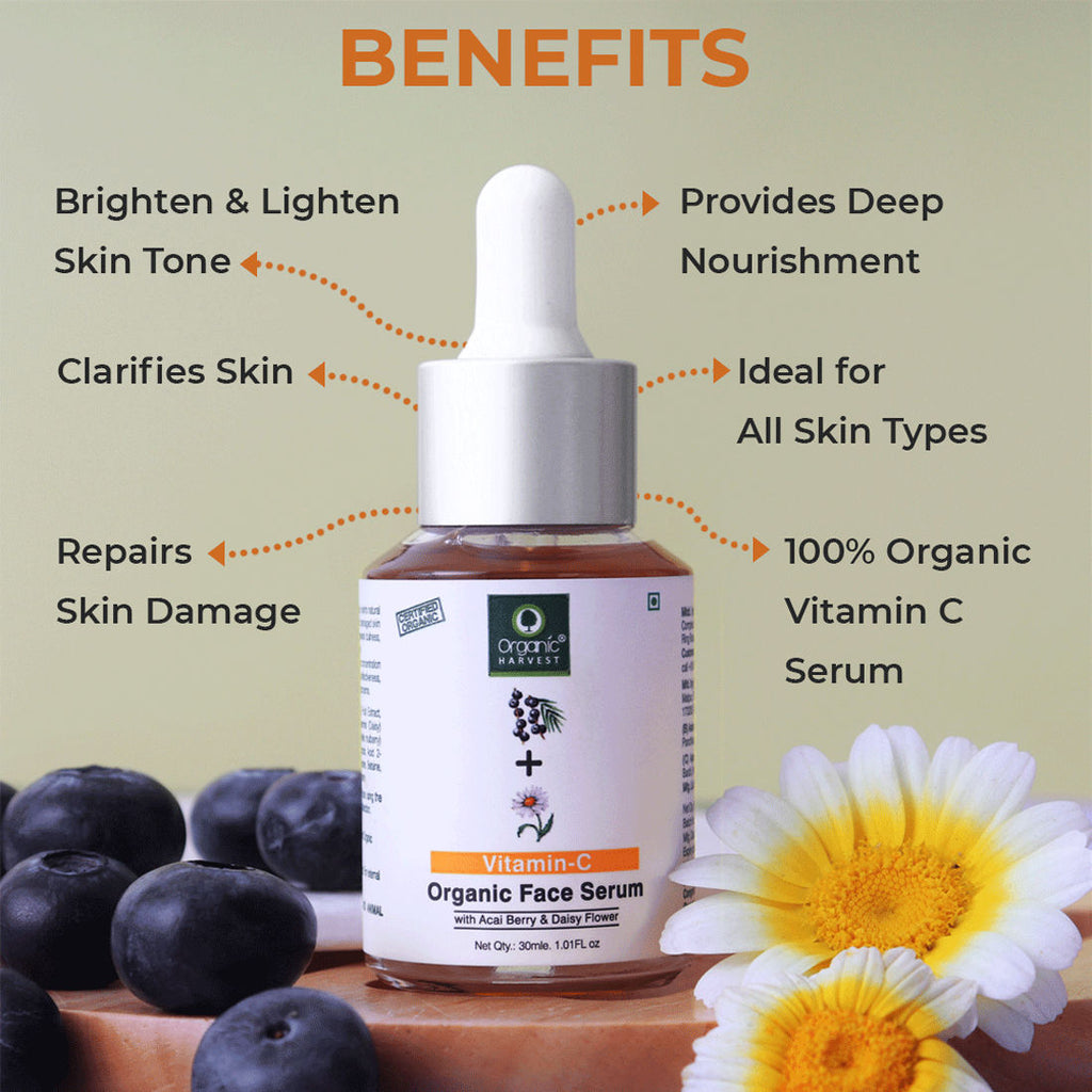 Organic Harvest Vitamin C Organic Face Serum - 30 ml