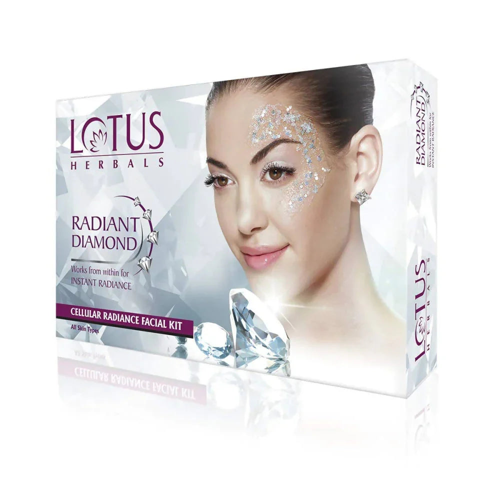 Lotus Herbals Radiant Diamond Facial Kit For Instant Radiance - 37 gms