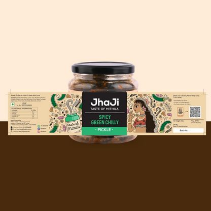 Jhaji Store Spicy Green Chilli Pickle