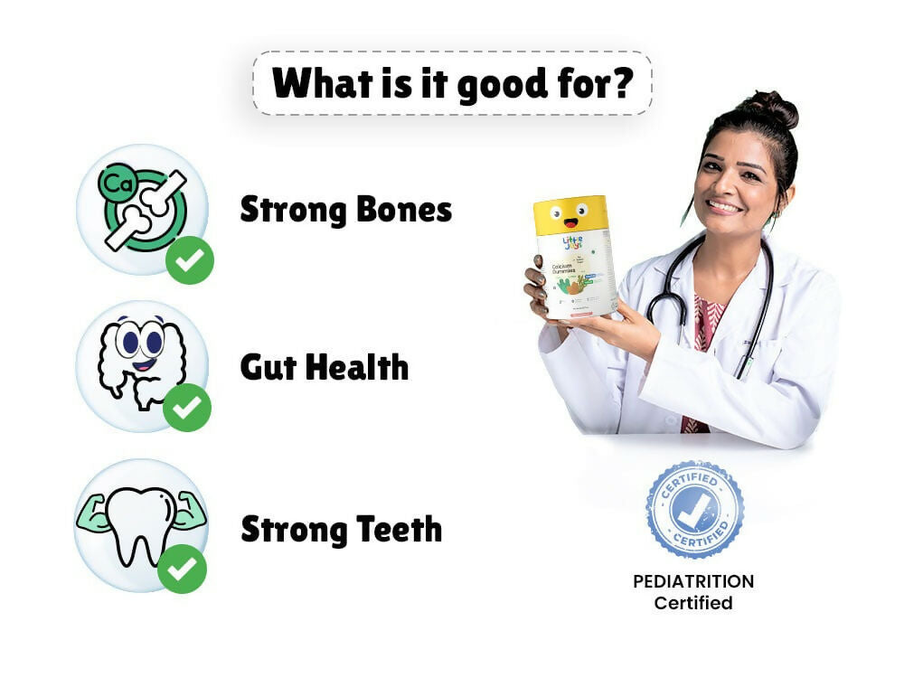 Little Joys Calcium Gummies for Moms & Kids 2+ Years Combo