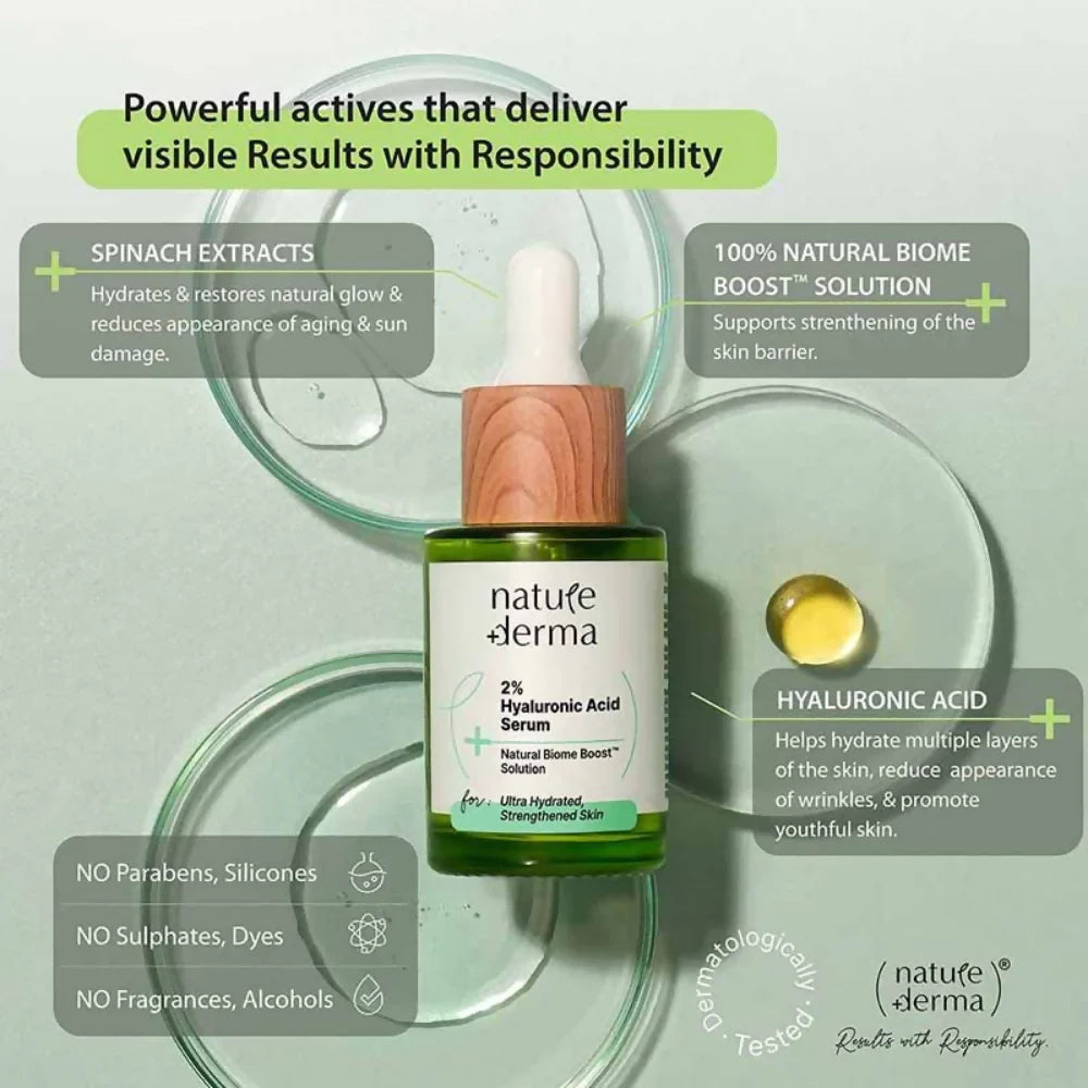 Nature Derma 2% Hyaluronic Acid Serum -30 ml