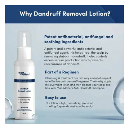 Man Matters Dandruff Removal Lotion With Tea Tree Oil & Zinc