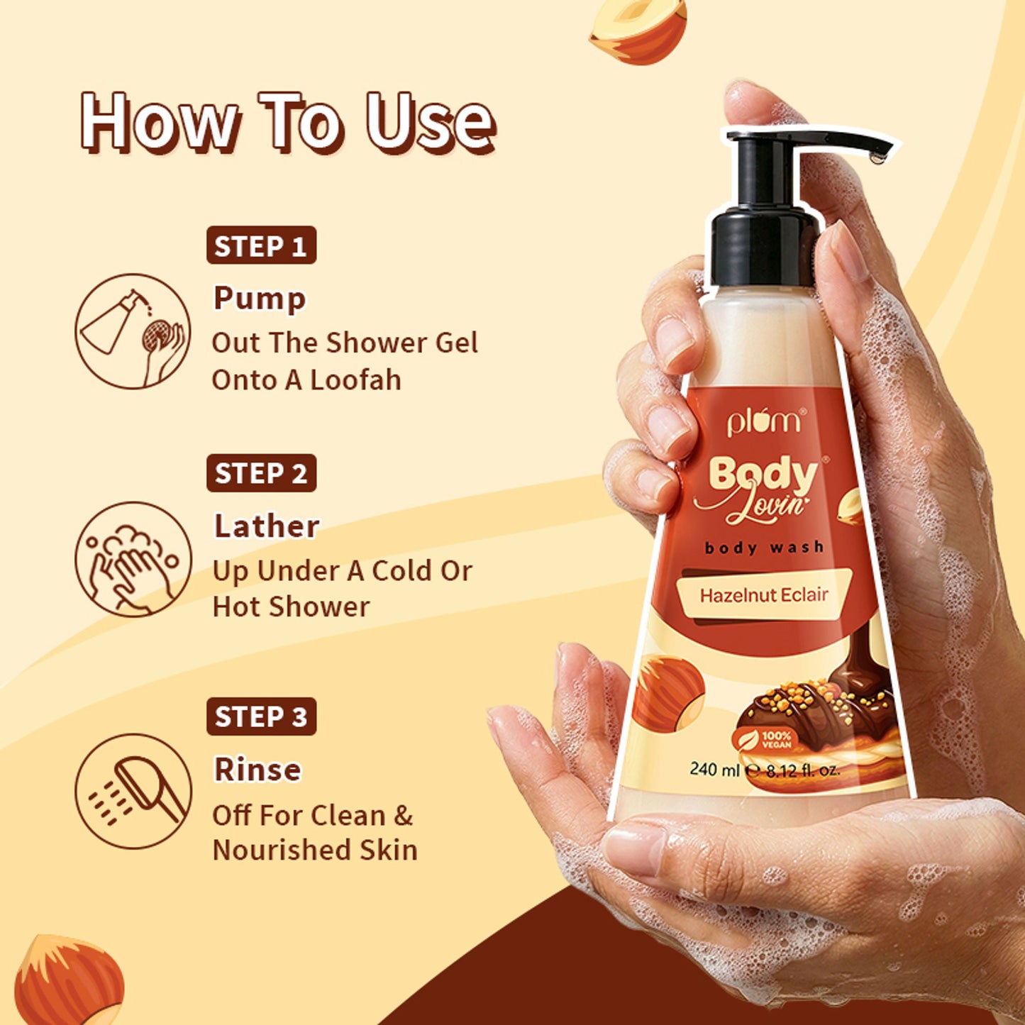 Plum BodyLovin' Hazelnut Eclair Body Wash