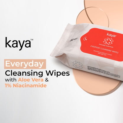 Kaya Everyday Cleansing Wipes - Everyday Essentials (30 Pieces)