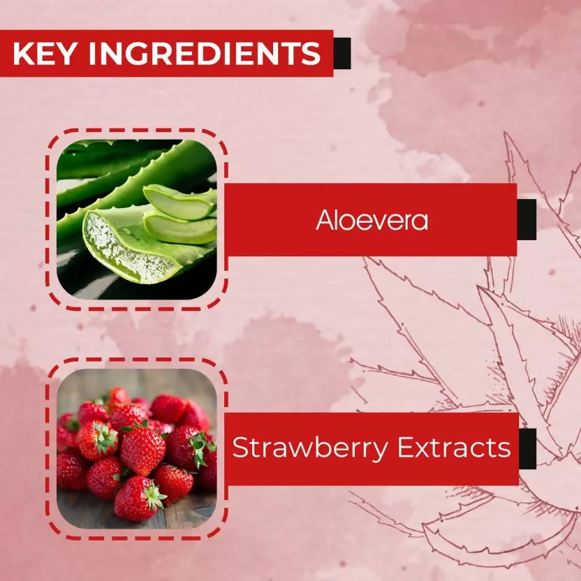 Ae Naturals Pure Aloevera Gel With Strawberry Extracts