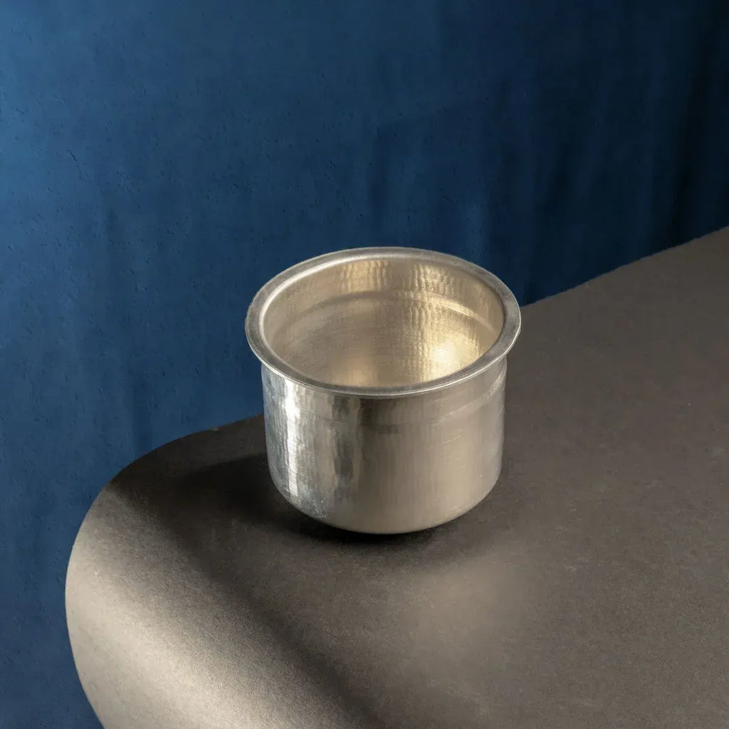 Zishta Eeya Chombu Pure Tin Vessel Adukku Shape Handcrafted
