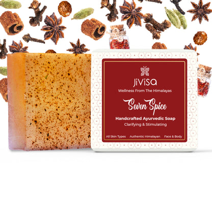 JiViSa Seven Spice Handcrafted Ayurvedic Soap