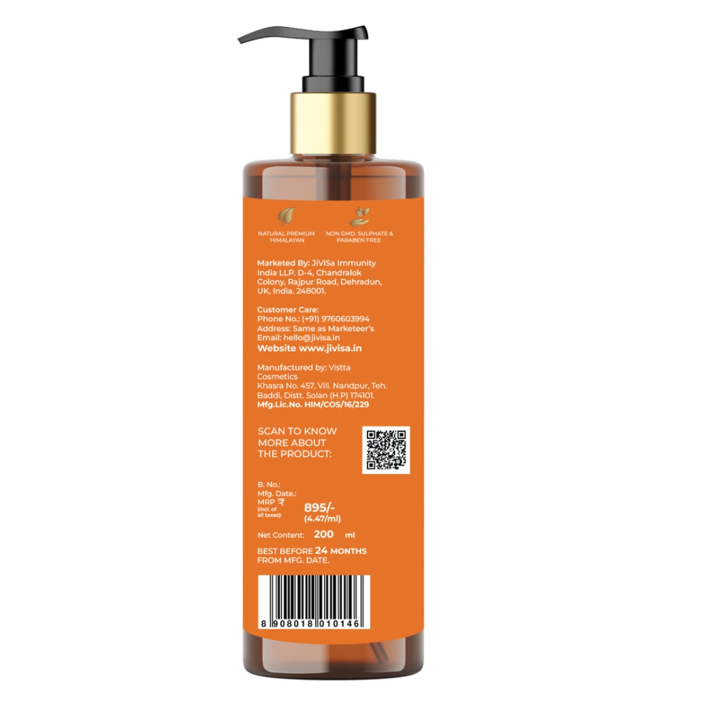 JiViSa Tarang Alive Invigorating Gel Body Cleanser