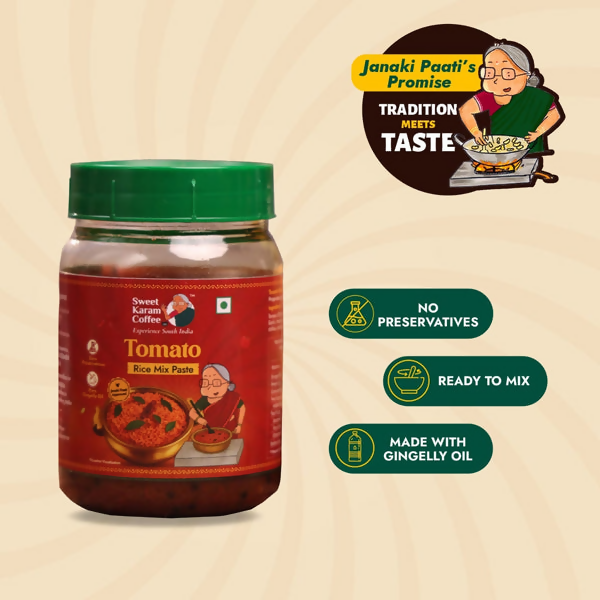 Sweet Karam Coffee Tomato Rice Mix Paste (Ready in Minutes)