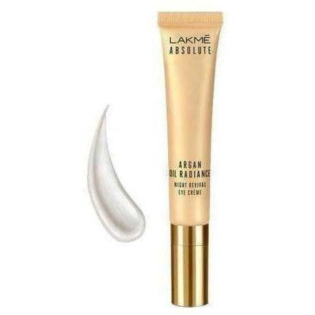 Lakme Absolute Argan Oil Radiance Night Revival Eye Cream - 15 gms