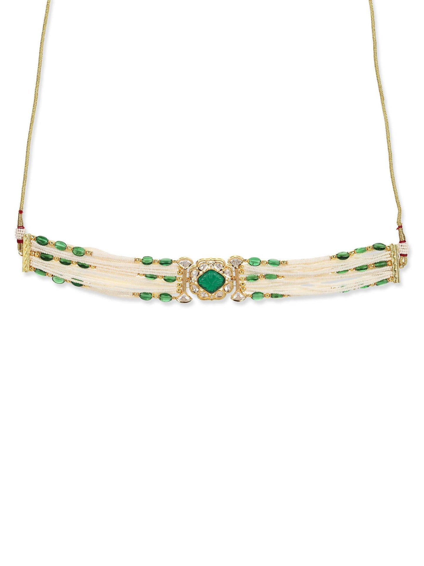 Women's Gold-Polished Necklace - Ruby Raang
