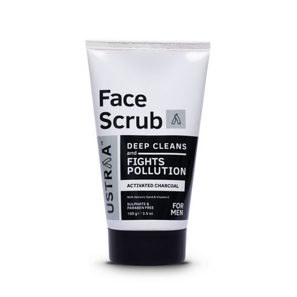 Ustraa Activated Charcoal Face Scrub For Men
