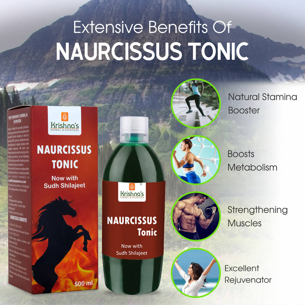 Krishna's Herbal & Ayurveda Naurcissus Tonic - 500 ml